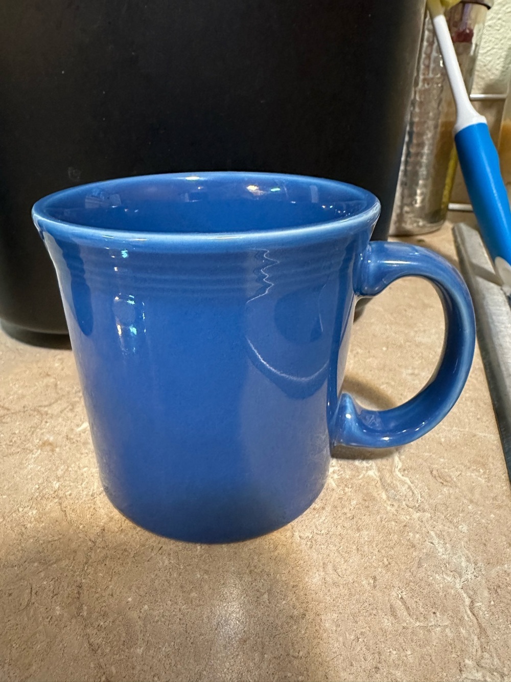 Blue Ceramic Fiesta ware Coffee Mug